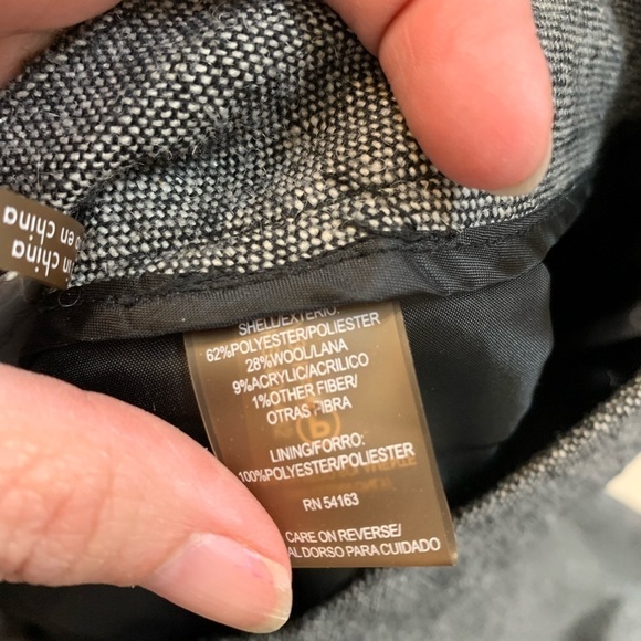 CALVIN KLEIN Womens Gray Wool Blend Lined Classic Fit Pants Sz 6 - Picture 5 of 10